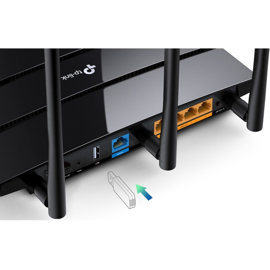 Tp-Link Archer C7 Ac1750 Dual Band Wireless Ac Gigabit Router, 2.4Ghz 450Mbps+5Ghz 1350Mbps, 2 Usb Ports, Ipv6, Guest Network