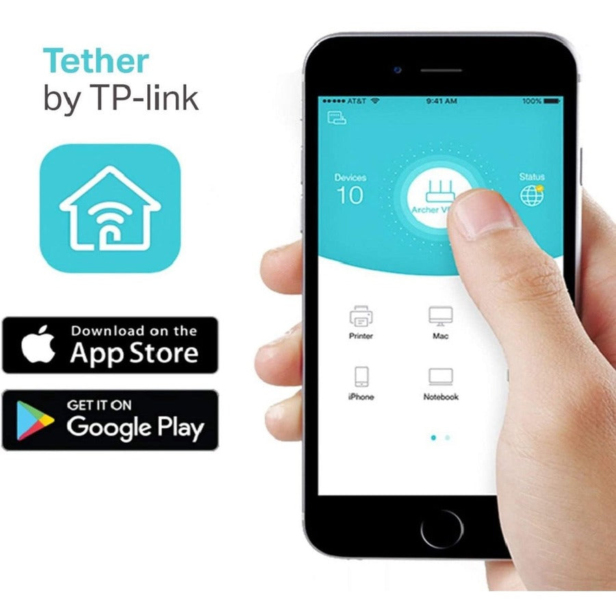 Tp-Link Archer C7 Ac1750 Dual Band Wireless Ac Gigabit Router, 2.4Ghz 450Mbps+5Ghz 1350Mbps, 2 Usb Ports, Ipv6, Guest Network