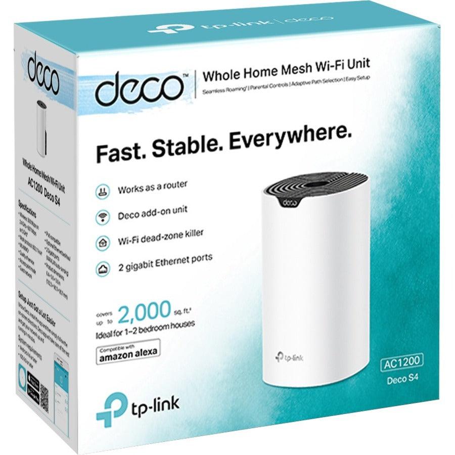 TP-Link Deco S4 - Wi-Fi 5 IEEE 802.11ac Ethernet Wireless Router DECO S4(1-PACK)
