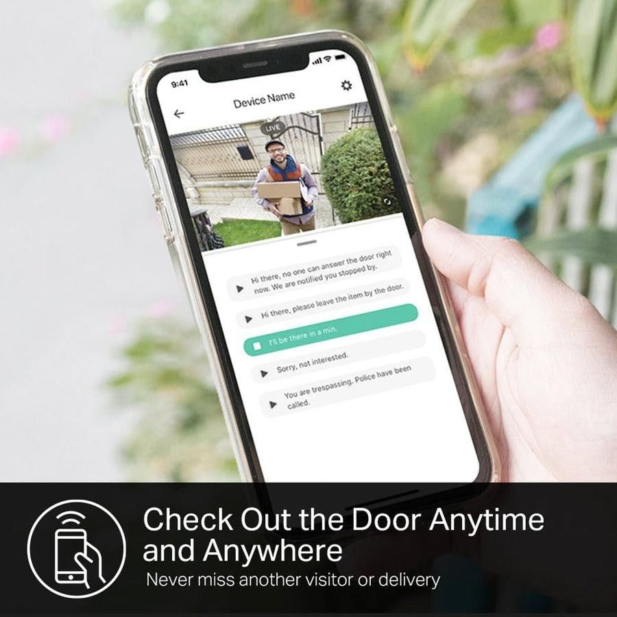 Tp-Link Kasa Smart Kd110 - Kasa Smart Video Doorbell Camera Hardwired W/ Chime