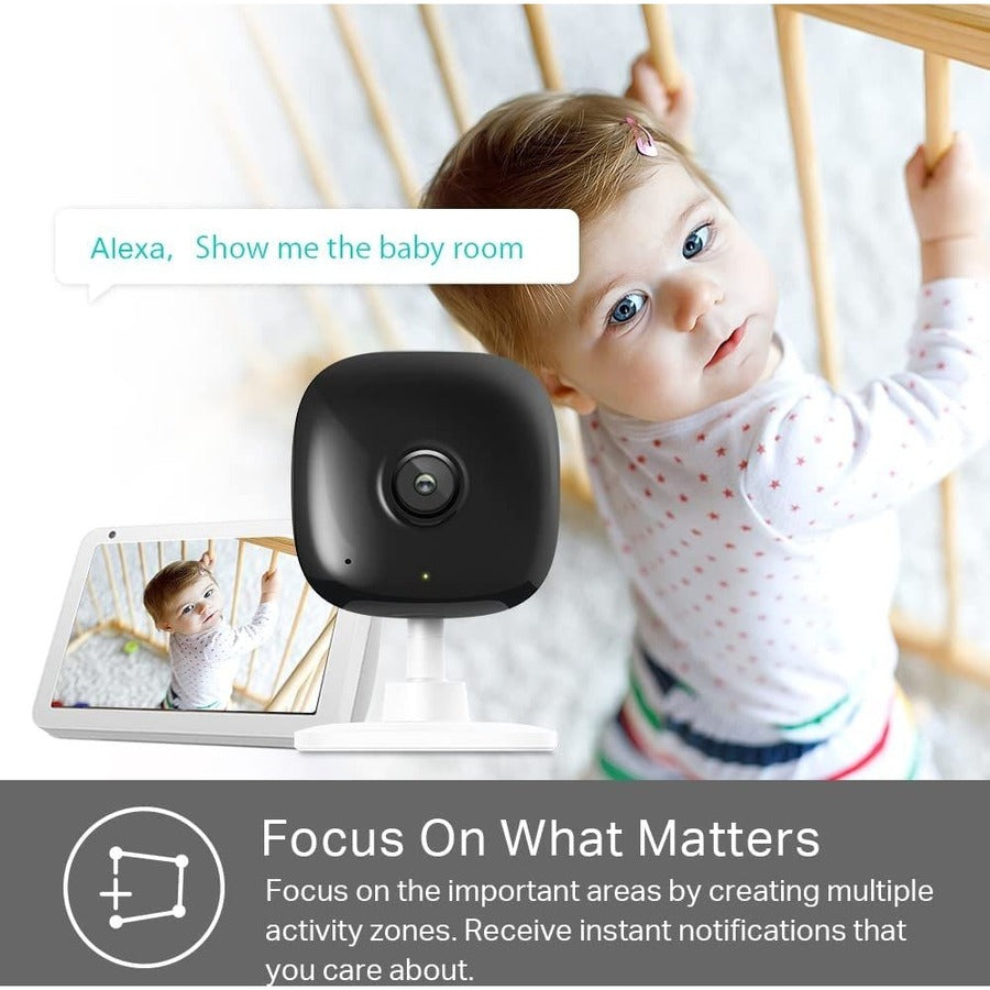 TP-Link Kasa Spot KC400 - 2K Security Camera for Baby Monitor, 4MP HD Indoor Camera for Home Security with Motion Detection