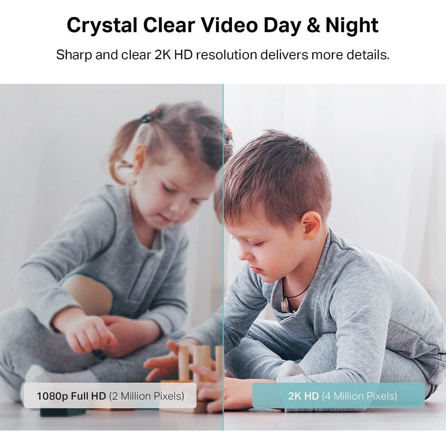 TP-Link Kasa Spot KC410S - 2K Security Camera for Baby Monitor Pan Tilt, 4MP HD Indoor Camera with Motion Detection