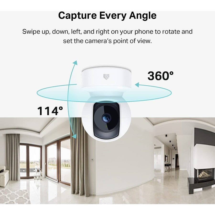 TP-Link Kasa Spot KC410S - 2K Security Camera for Baby Monitor Pan Tilt, 4MP HD Indoor Camera with Motion Detection