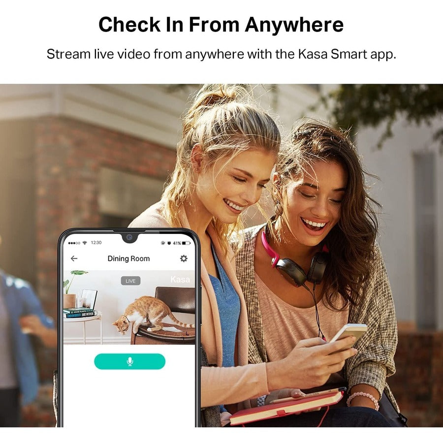 TP-Link Kasa Spot KC410S - 2K Security Camera for Baby Monitor Pan Tilt, 4MP HD Indoor Camera with Motion Detection