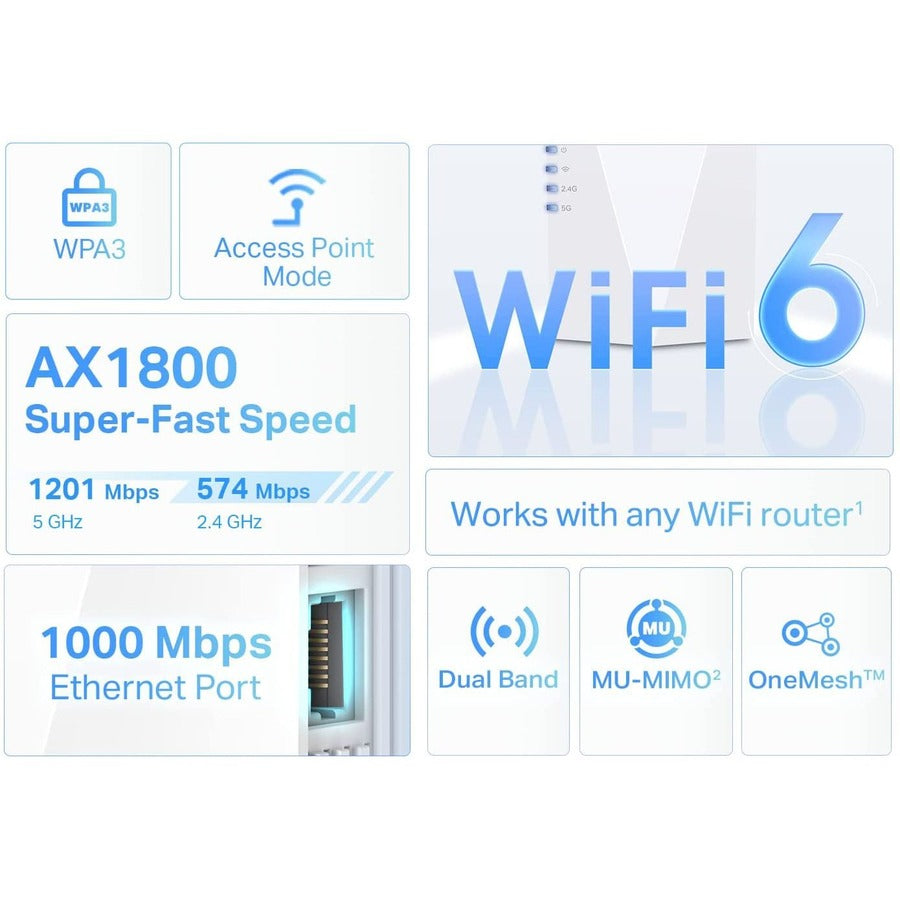 Tp-Link Re600X - Wifi 6 Extender - Internet Booster