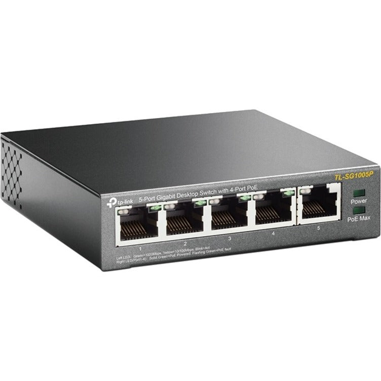 Tp-Link Tl-Sg1005P - 5-Port Gigabit Poe Switch - Limited Lifetime Protection