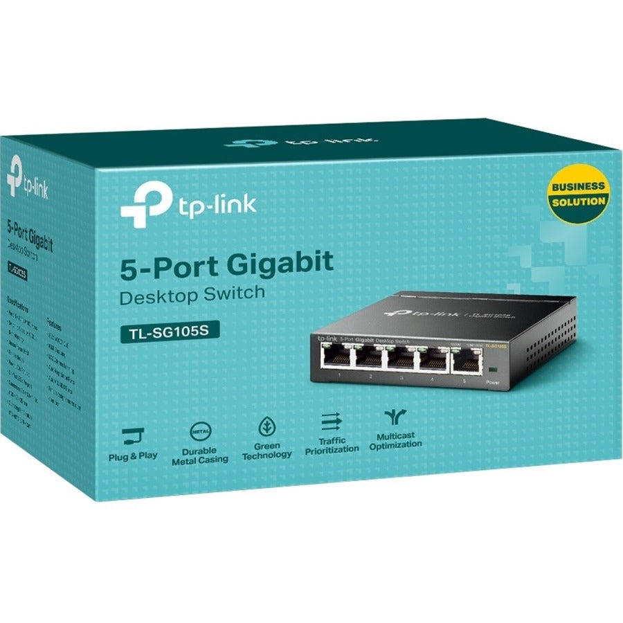 Tp-Link Tl-Sg105S - 5 Port Gigabit Ethernet Switch - Limited Lifetime Protection