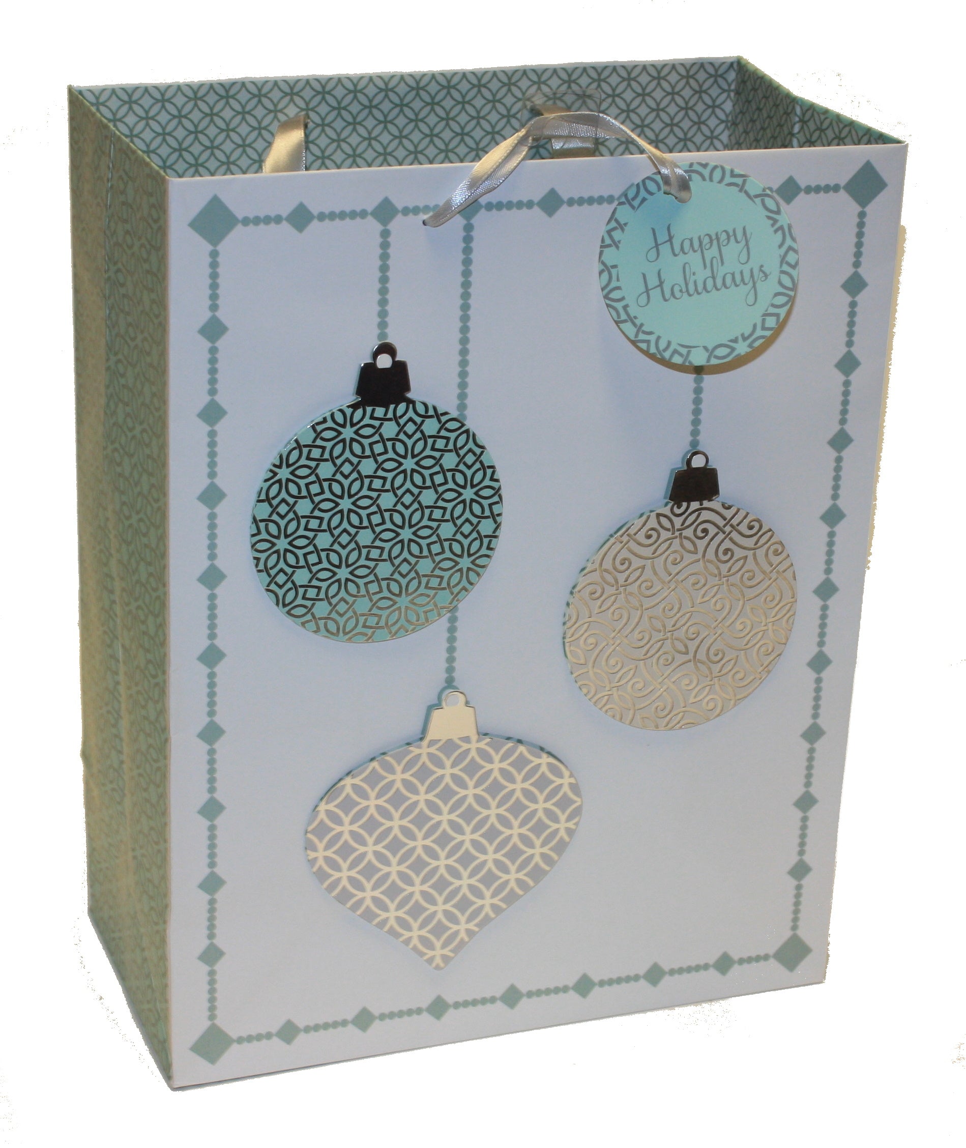 Traditional Large Handmade Gift Bags - Poinsettia