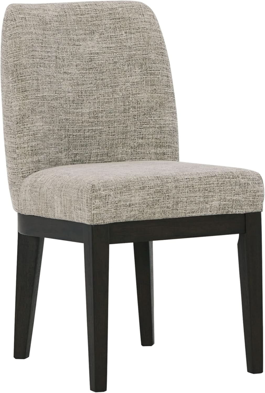 Traditional Upholstered Dining Chair Set Of 2 Dark Brown