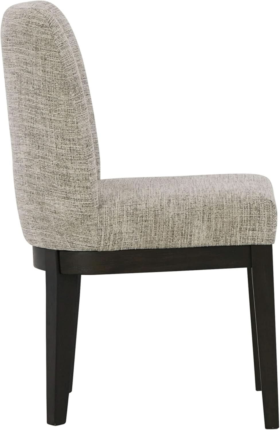 Traditional Upholstered Dining Chair Set Of 2 Dark Brown