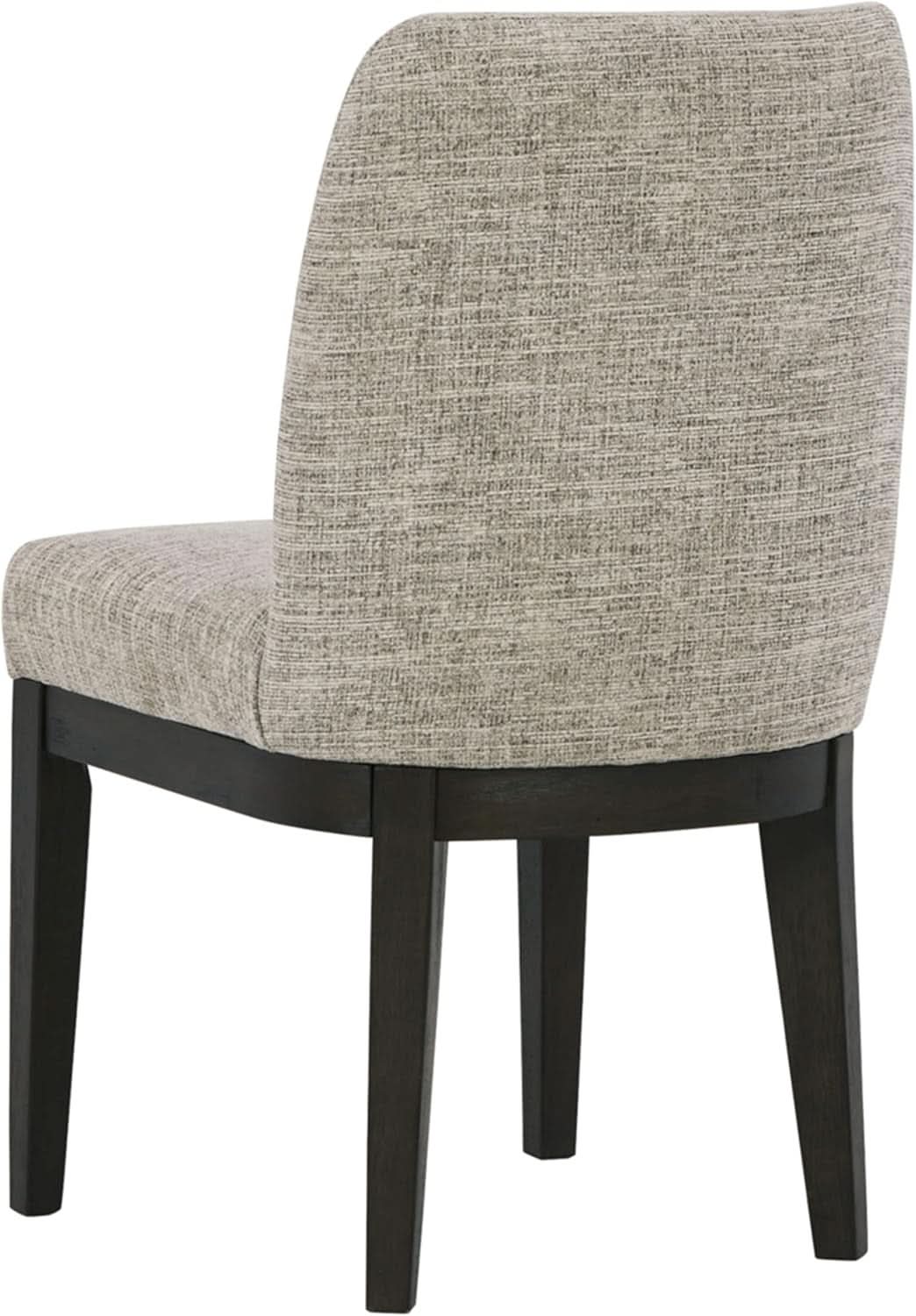Traditional Upholstered Dining Chair Set Of 2 Dark Brown