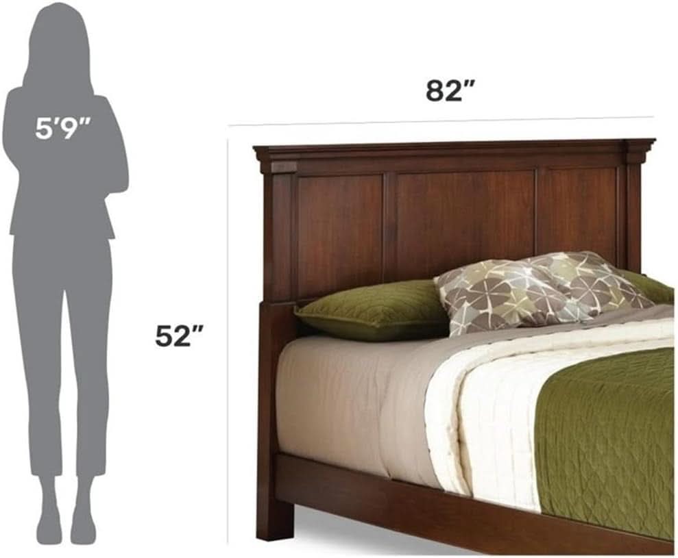 Traditional Wood King Headboard with Carved Details and Moldings