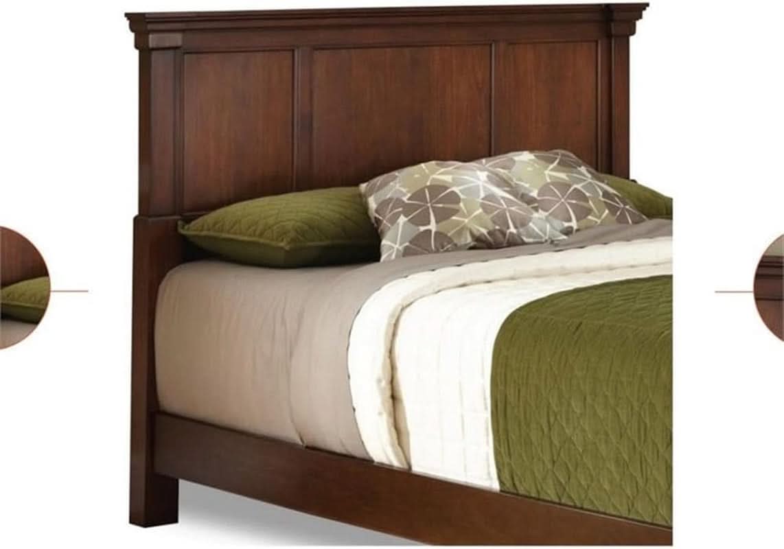 Traditional Wood King Headboard with Carved Details and Moldings