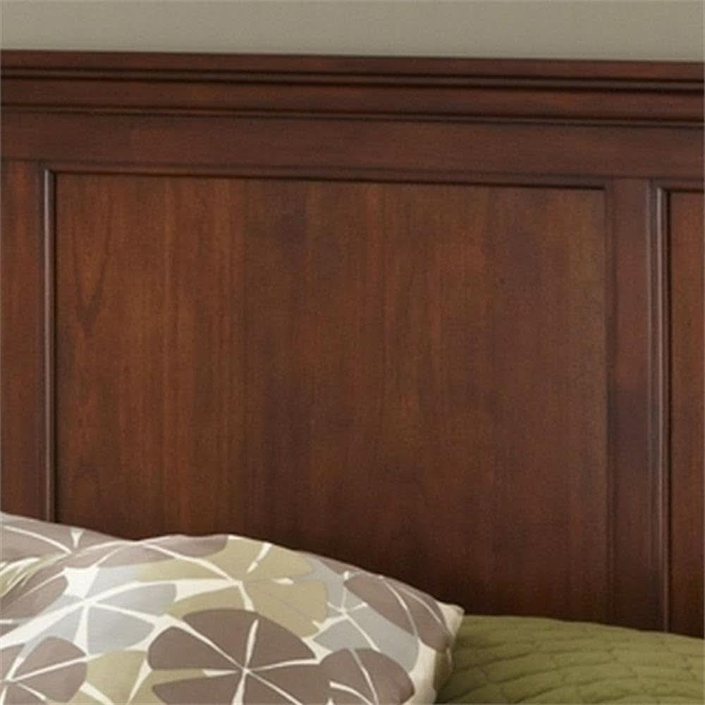 Traditional Wood King Headboard with Carved Details and Moldings