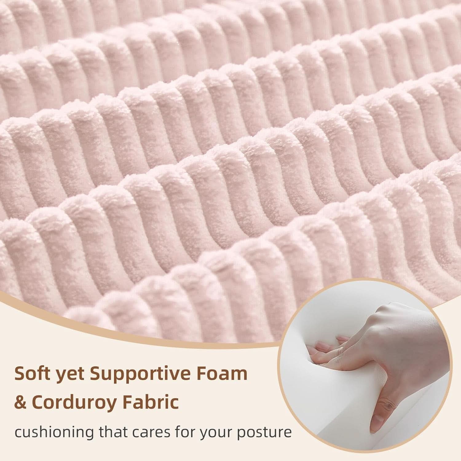 Transformable Sofa Bed QueenSize Pink Folding Frame