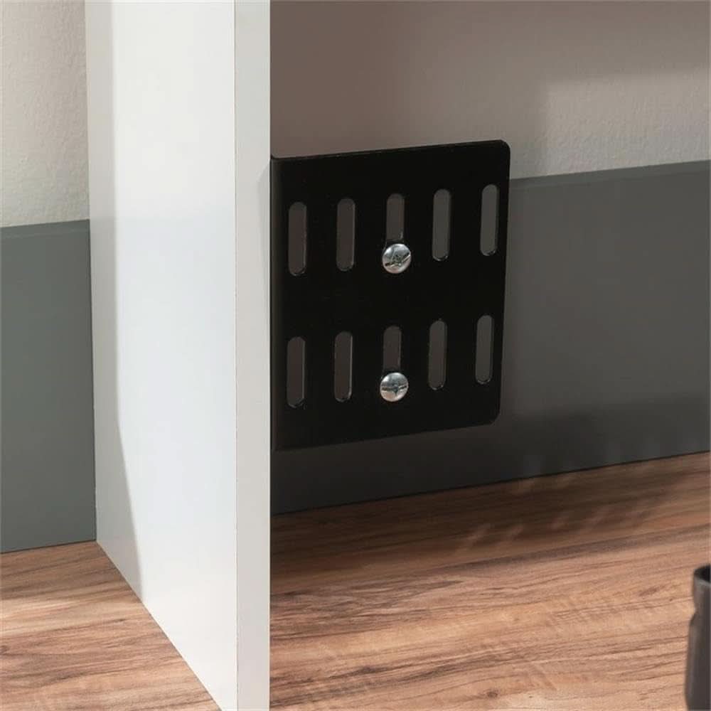 Transitional Engineered Wood Headboard with Adjustable Shelves
