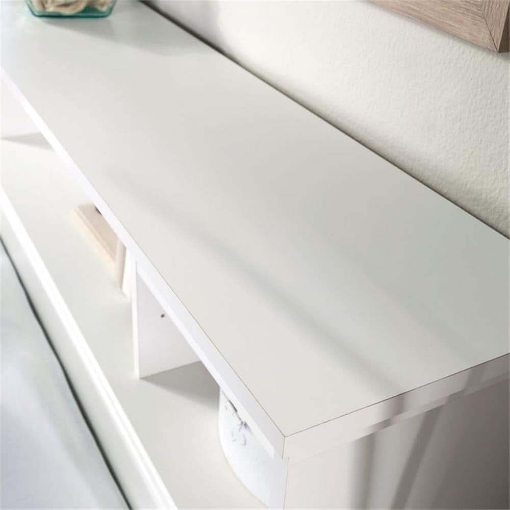 Transitional Engineered Wood Headboard with Adjustable Shelves