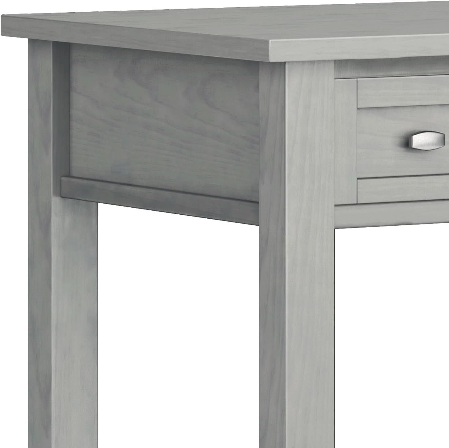 Transitional Solid Wood Writing Desk with Key Features