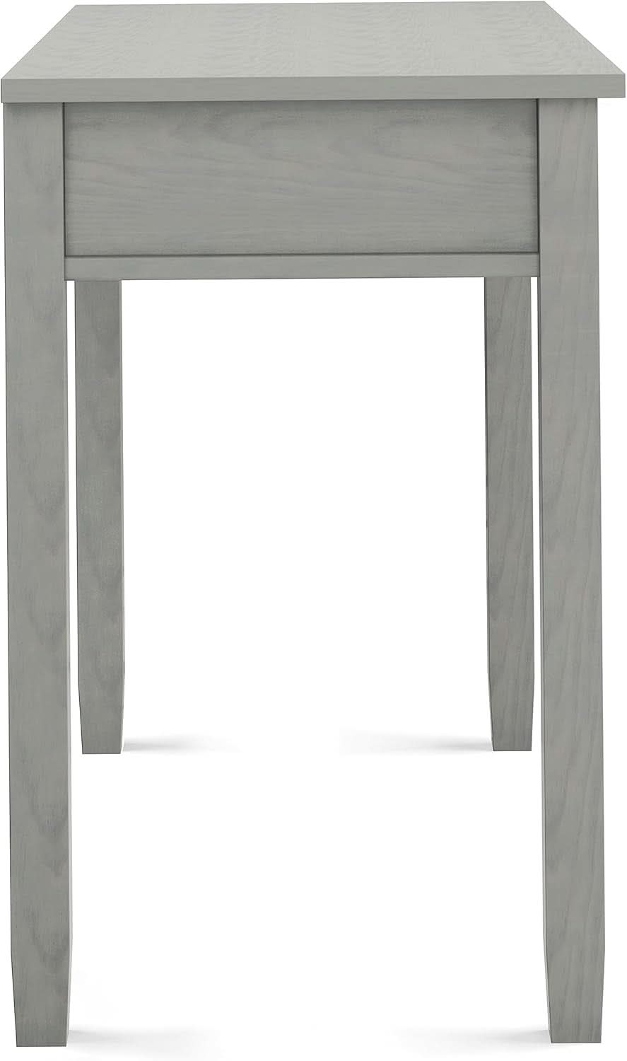 Transitional Solid Wood Writing Desk with Key Features