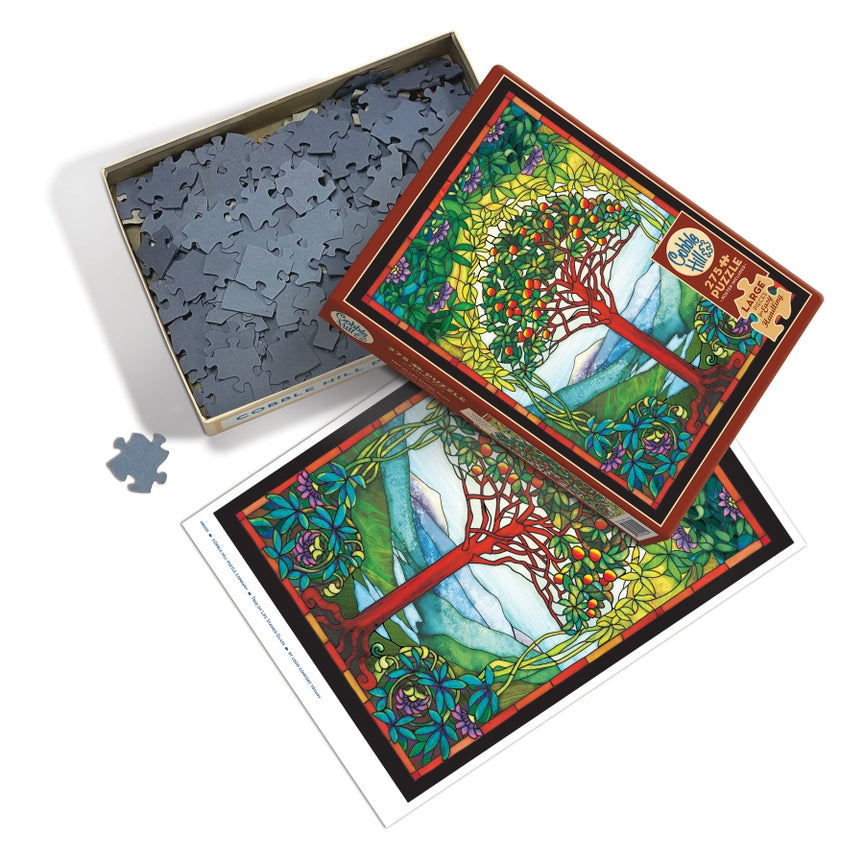 Tree of Life Stained Glass 275 Piece Puzzle