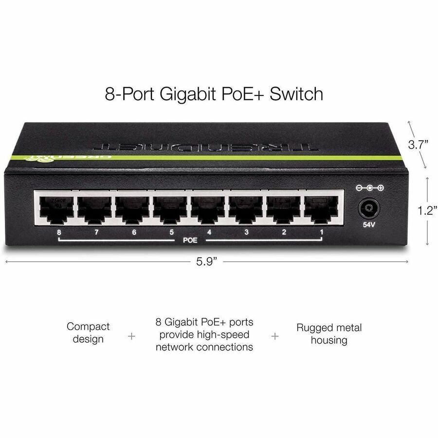 Trendnet Tpe-S44 Network Switch Unmanaged Power Over Ethernet (Poe) Blue