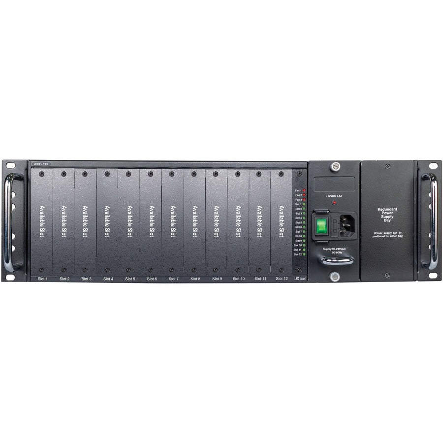 Tripp Lite 12-Slot Media Converter Chassis For Select N784-H And N785-H Models, 3U Rack Mount