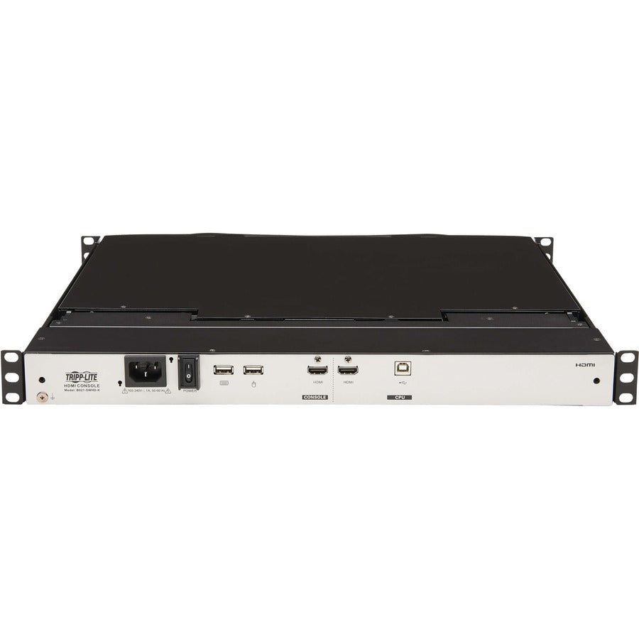 Tripp Lite 1U Rack-Mount Short-Depth HDMI KVM Console KVM Switch with 18.5 in. LCD - 1