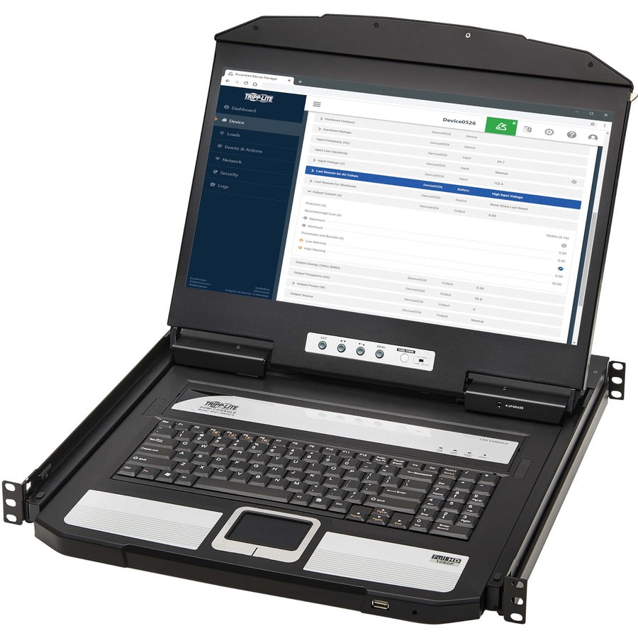 Tripp Lite 1U Rack-Mount Short-Depth HDMI KVM Console KVM Switch with 18.5 in. LCD - 1