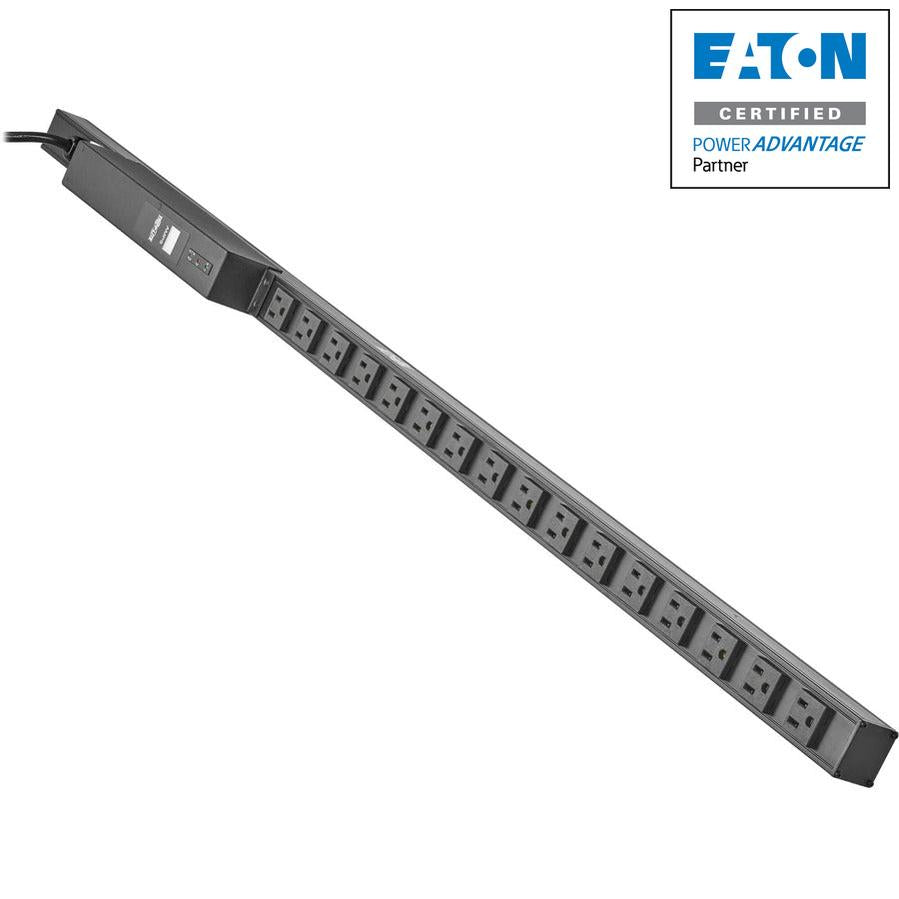 Tripp Lite 1.44kW Single-Phase Local Metered PDU with ISOBAR Surge Protection, 120V, 3840 Joules, 16 NEMA 5-15R Outlets, L5-30P Input, 15 ft. Cord, 0U Vertical