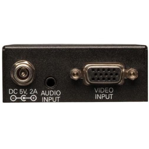 Tripp Lite 2-Port Vga With Audio Over Cat5/Cat6 Extender Splitter, Box-Style Transmitter With Edid, 1920X1440 At 60Hz, Up To 305 M (1,000-Ft.)