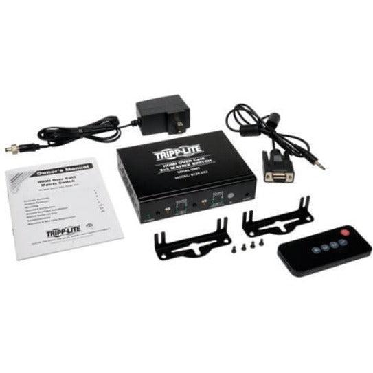 Tripp Lite 2 X 2 Hdmi Over Cat5 / Cat6 Matrix Splitter Switch, Box-Style Transmitter, Video And Audio, 1080P @ 60 Hz, Up To 53.34 M (175-Ft.)