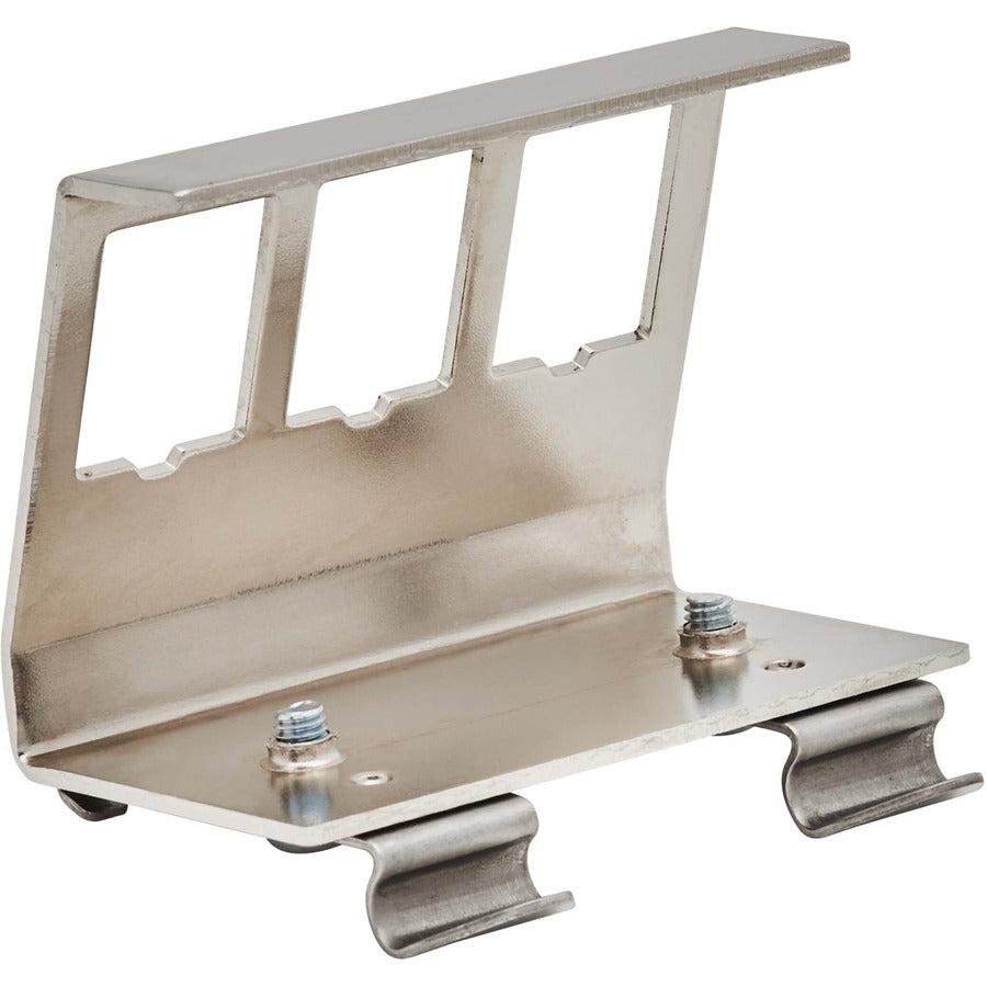 Tripp Lite 3-Port Metal DIN-Rail Mounting Module for Snap-In Keystone Jacks and Couplers, Silver, TAA