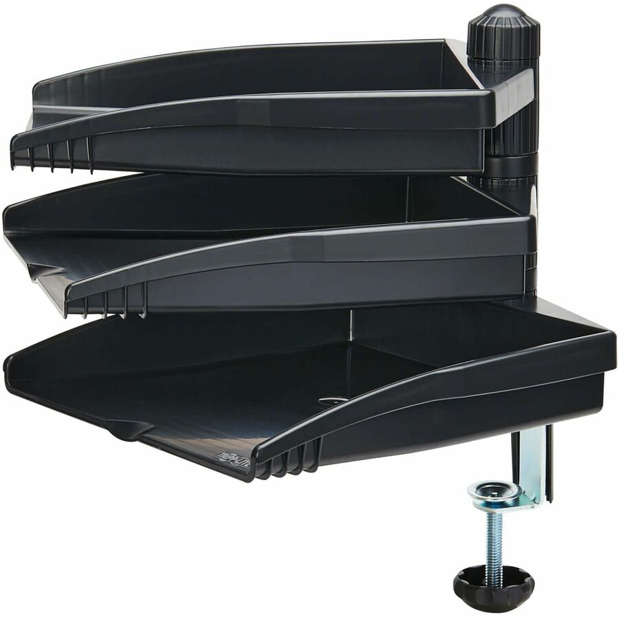 Tripp Lite 3-Tray Document Holder with Desktop Clamp Swivel - TAA - 15.6 x 12.2 x 10.5 x -