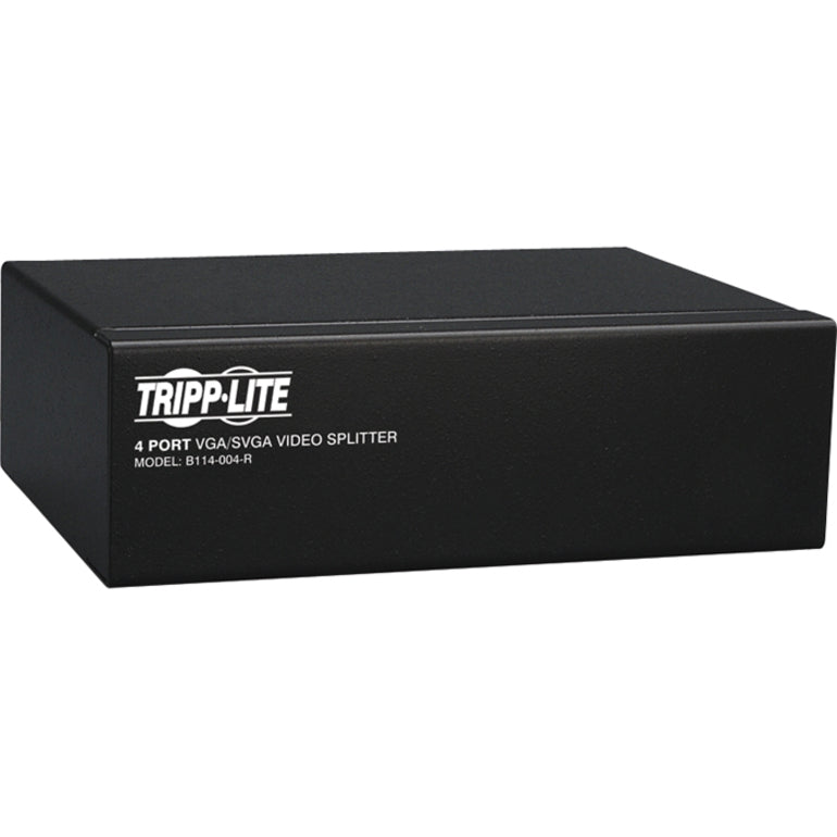 Tripp Lite 4-Port Vga/Svga Video Splitter With Signal Booster, High Resolution Video, 350Mhz, (Hd15 M/4Xf)