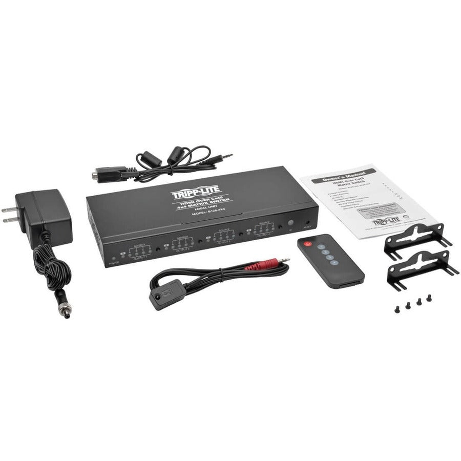 Tripp Lite 4 X 4 Hdmi Over Cat5 / Cat6 Matrix Splitter Switch, Box-Style Transmitter, Video And Audio, 1080P @ 60 Hz, Up To 53.34 M (175-Ft.)