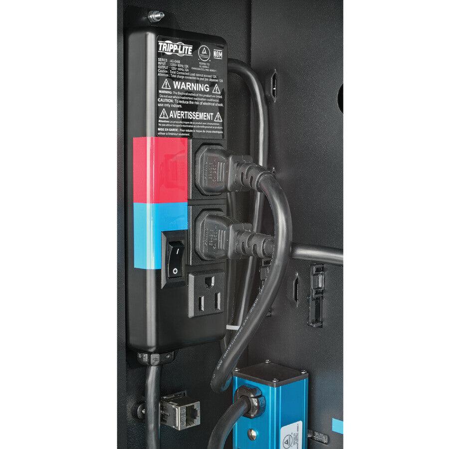 Tripp Lite 42-Device Ac Mobile Charging Cart – Laptops And Chromebooks, 120V, Nema 5-15P, 10 Ft. Cord, Black