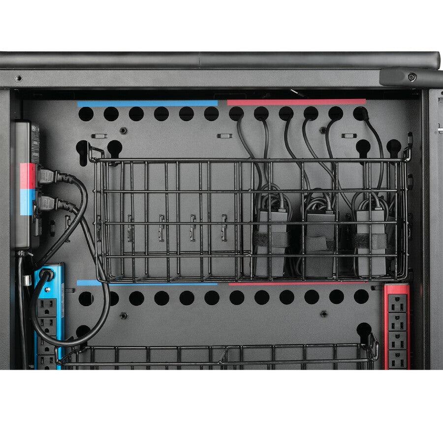 Tripp Lite 45-Device Ac Mobile Charging Cart – Laptops And Chromebooks, 120V, Nema 5-15P, 10 Ft. Cord, Black