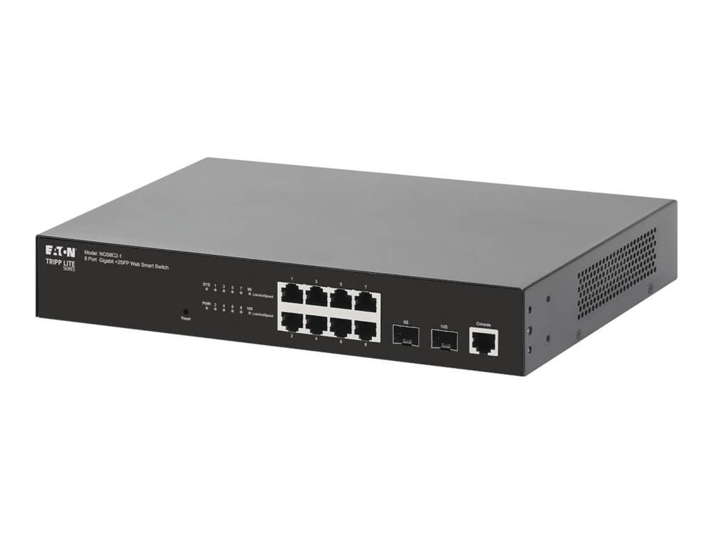 Tripp Lite 8-Port Managed Gigabit Ethernet Switch Layer 2 for Offices