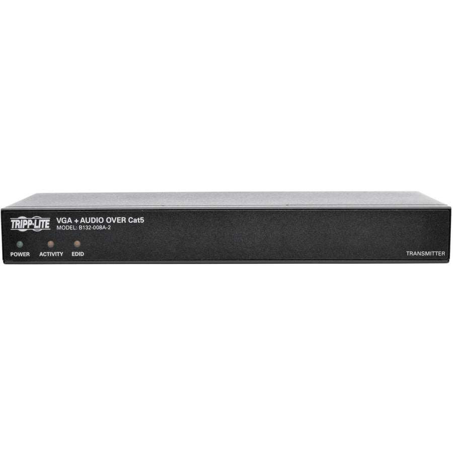 Tripp Lite 8-Port Vga + Audio Over Cat5/Cat6 Extender/Splitter, Box-Style Transmitter W/Edid, 1920 X 1440 @ 60 Hz, Up To 1,000 Ft.