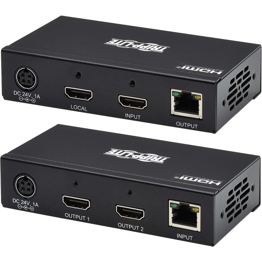 Tripp Lite B127A-2A1-Bhbh 2-Port Hdmi Over Cat6 Extender Kit, Transmitter/Receiver - 4K 60 Hz, Hdr, 4:4:4, Poc, 230 Ft. (70.1 M), Taa
