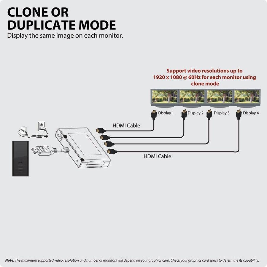 Tripp Lite B156-004-Hd-V2 Video Splitter Displayport 4X Hdmi