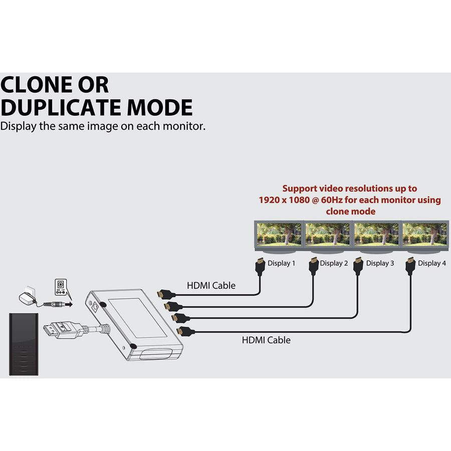 Tripp Lite B156-004-Hd-V2 Video Splitter Displayport 4X Hdmi
