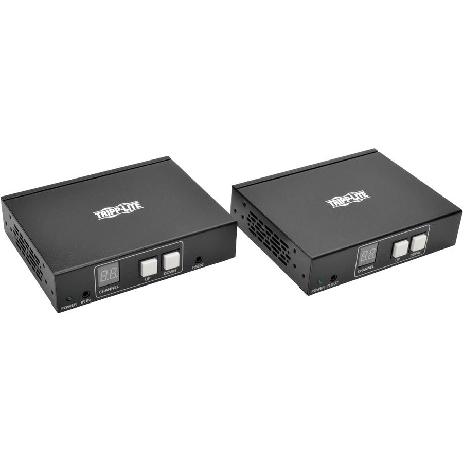 Tripp Lite B160-201-Hsi Hdmi Over Ip Extender Kit With Built-In 2-Port Splitter, Rs-232 Serial And Ir Control, 1080P 60 Hz, 328 Ft. (100 M), Taa