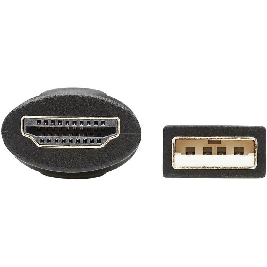 Tripp Lite B321-4X1-Hdvc 4-Port Presentation Adapter, 4K 60 Hz (4:4:4) Hdmi, Dp, Usb-C And 1080P Vga To Hdmi, Built-In Cables