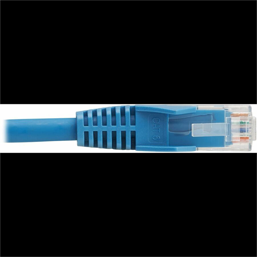 Tripp Lite Cat6 Gigabit Snagless Molded UTP Ethernet Cable (RJ45 M/M) PoE LSZH Blue 2.5 m