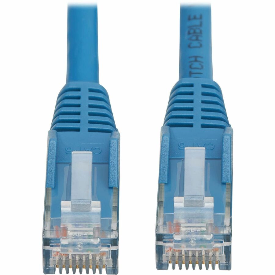 Tripp Lite Cat6 Gigabit Snagless Molded UTP Ethernet Cable (RJ45 M/M) PoE LSZH Blue 3 m