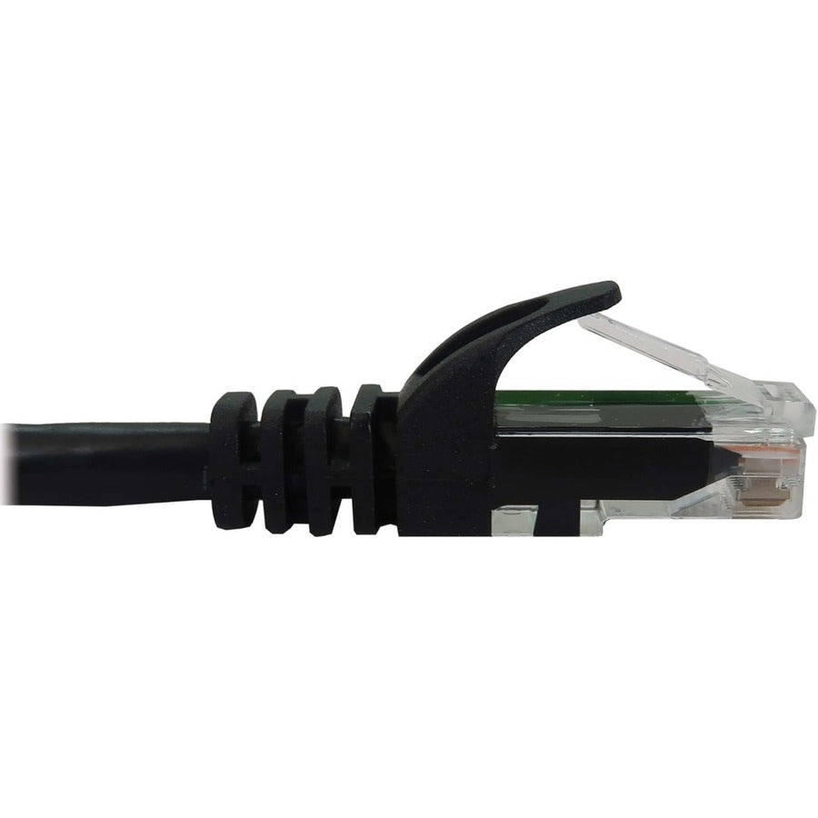 Tripp Lite Cat6a 10G Snagless Molded UTP Ethernet Cable (RJ45 M/M) PoE Black 15 ft. (4.6 m