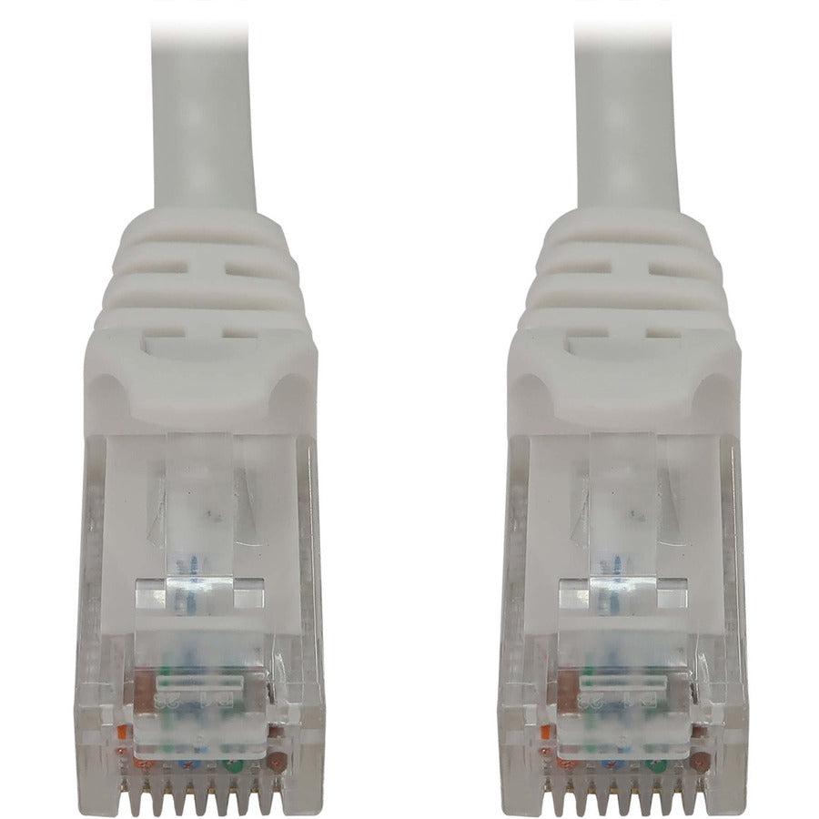 Tripp Lite Cat6a 10G Snagless Molded UTP Ethernet Cable (RJ45 M/M), PoE, White, 10 ft. (3.1 m)