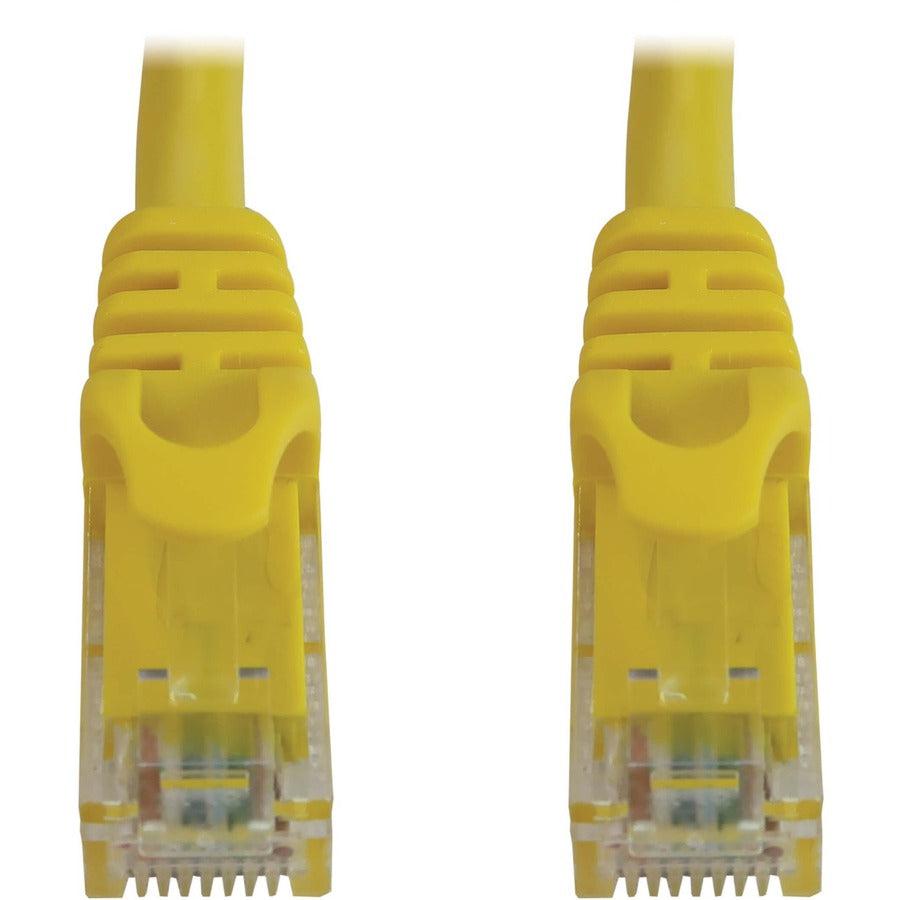 Tripp Lite Cat6a 10G Snagless Molded UTP Ethernet Cable (RJ45 M/M), PoE, Yellow, 10 ft. (3.1 m)