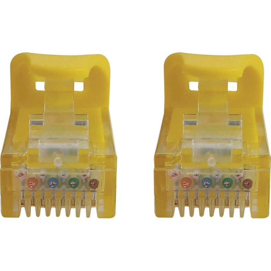 Tripp Lite Cat6a 10G Snagless Molded UTP Ethernet Cable (RJ45 M/M) PoE Yellow 100 ft. (30.